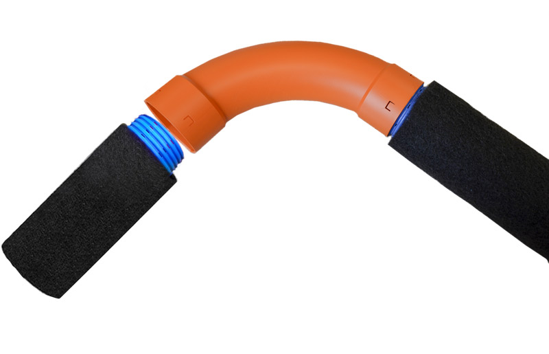 Raccord drains BATIFIBRE et coude grand angle D90
