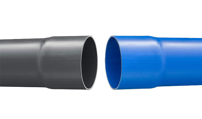 Tube PVC bleu M1 CR4 évacuation eaux usées