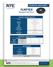 FT FlatTex Wrapped Flat Drain ANGLAIS