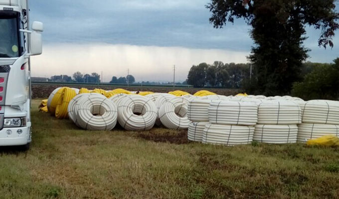 Texdrain drain agricole enrobé géotextile