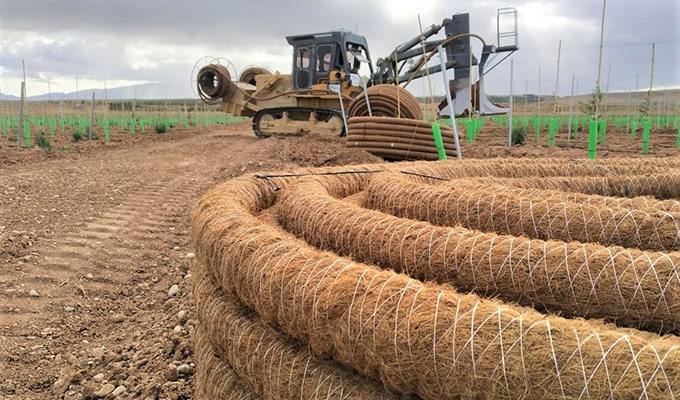 COFIDRAIN Land DRAINAGE coated with COCO fiber without gravel