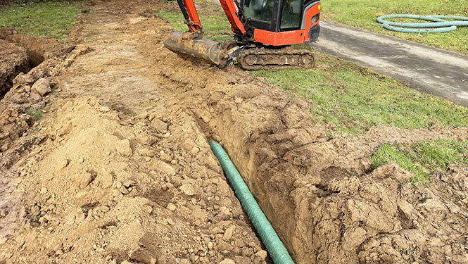 Drainage paysager Fiberdrain TP camping