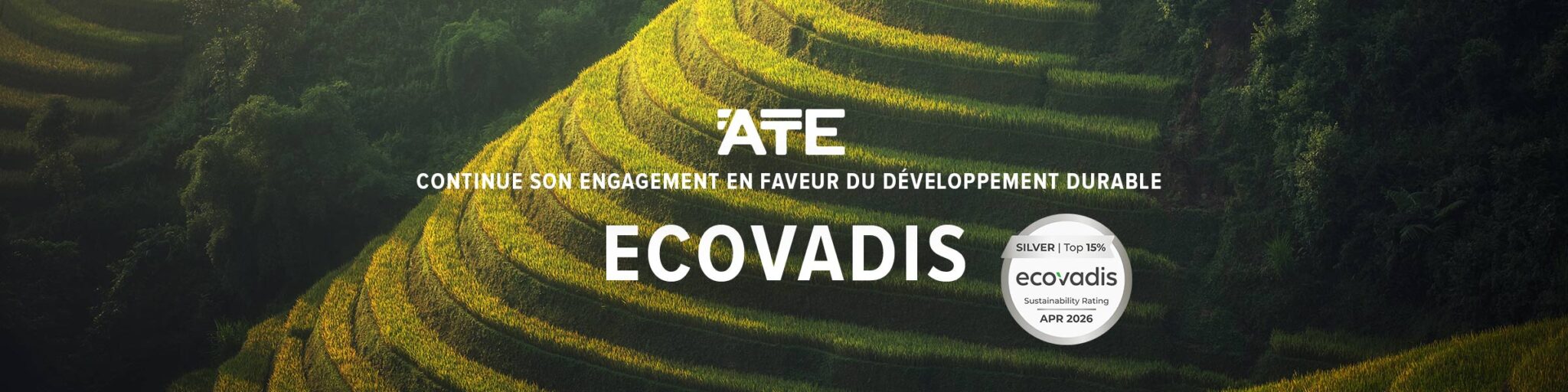 ATE continue son engagement certification Ecovadis argent