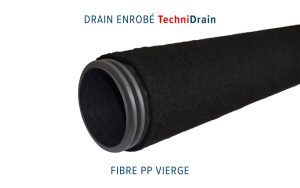 Drain routier enrobé TECHNIDRAIN Fibre PP vierge