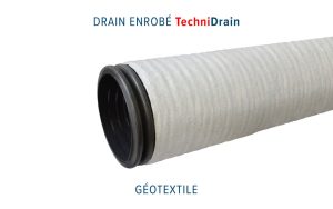 Drain routier enrobé géotextile TECHNIDRAIN
