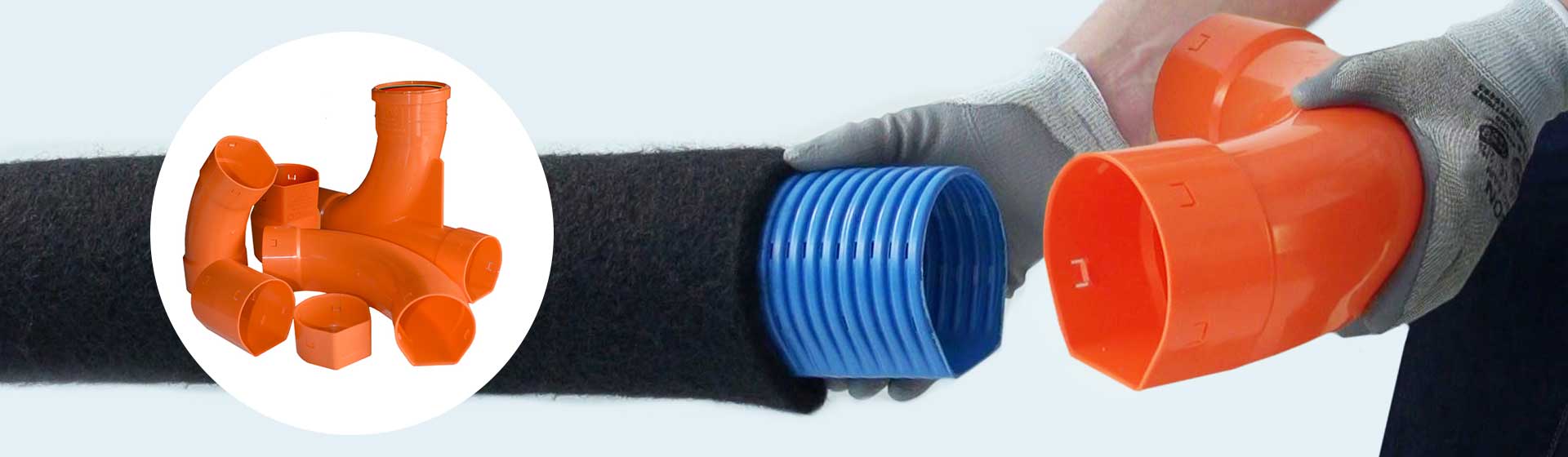 Gamme de raccords BATIFIBRE Drainage fondations
