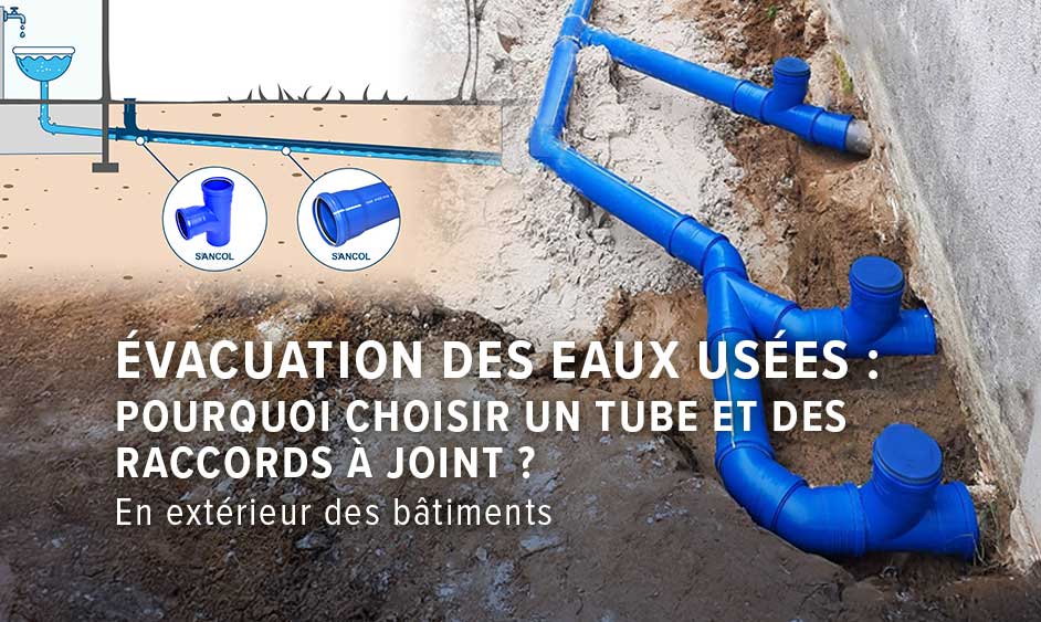évacuation des eaux usées Tubes et raccords à joint