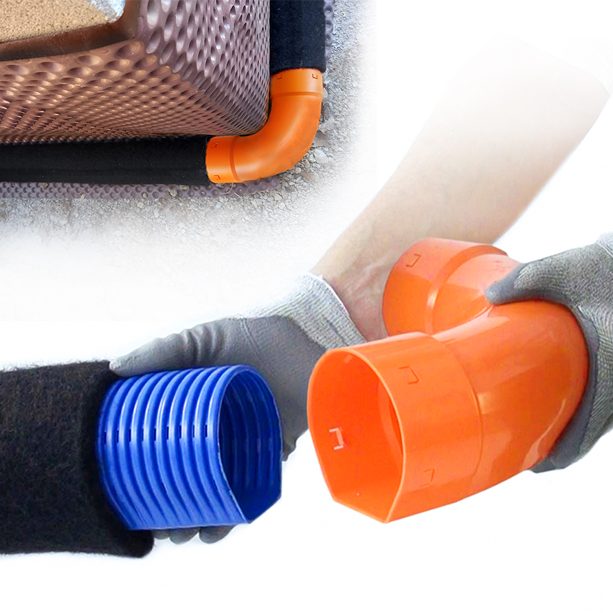 Drainage périphérique raccords Batifibre ATE