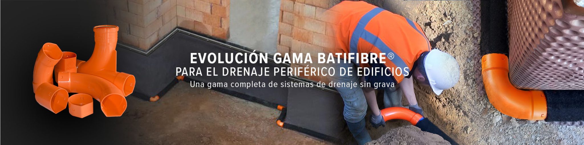 Drenaje periférico de edificios sin grava BATIFIBRE