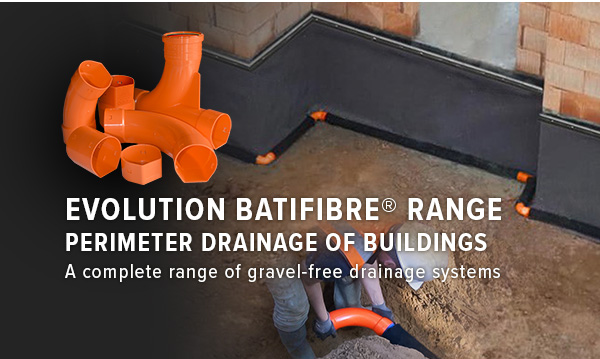 Perimeter drainage complete range of gravel free systems