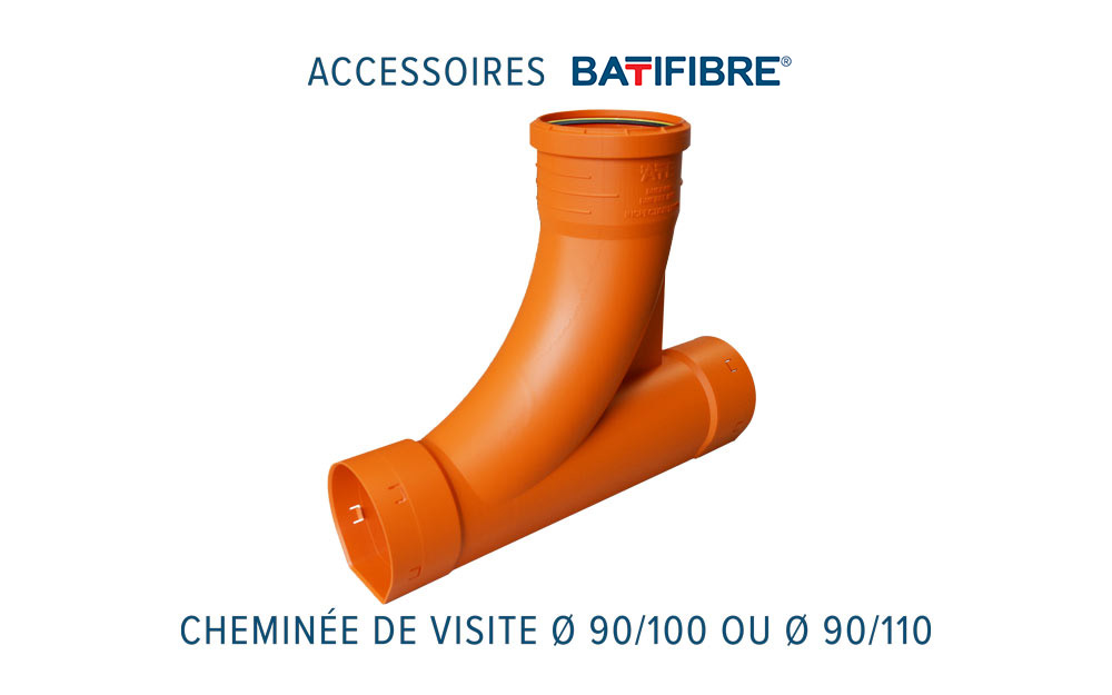 Accessoires BATIFIBRE ® cheminée de visite D90 100 ou D90 110