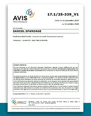Avis Technique SANCOL® épandage ATE